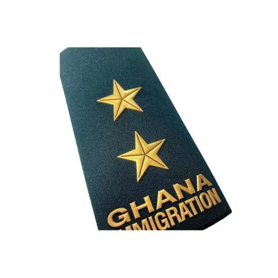 Ghana Immigration Military Navy Police Uniform Shoulder Epaulet Badge (3)