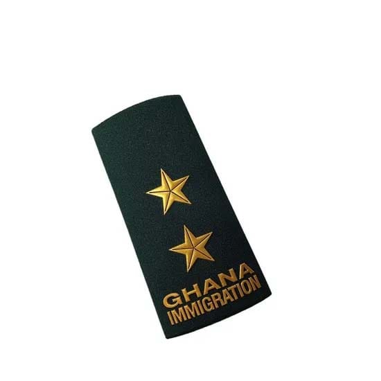 Ghana Immigration Military Navy Police Uniform Shoulder Epaulet Badge (4)