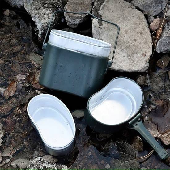 Military Outdoor Kitchen Utensil Portable Cutlery Flatware Set (6)