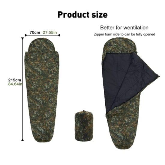 Military Outdoor Mummy Sleeping Bag (4)