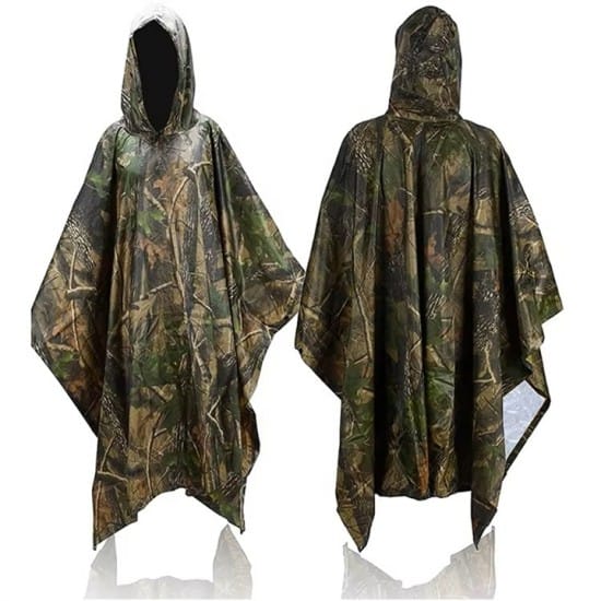 Military Rain Poncho Camouflage Single Person Rainproof (1) Military Rain Poncho Camouflage Single Person Rainproof (1)