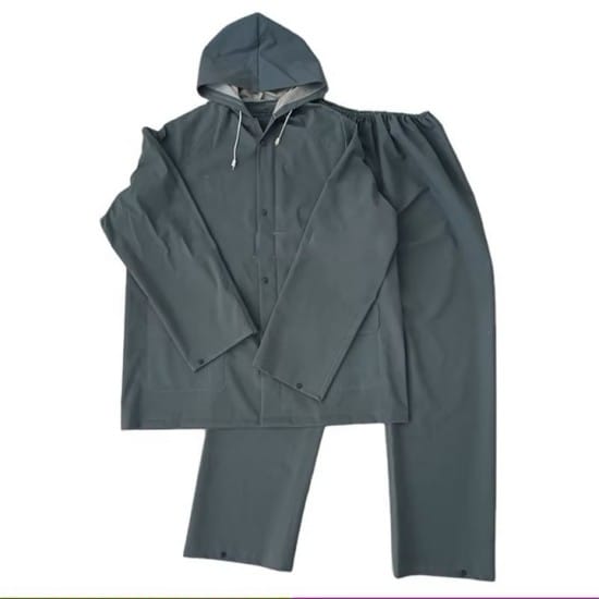 Military Single Person Rainproof Raincoat Polyester With PVC Coated (4)