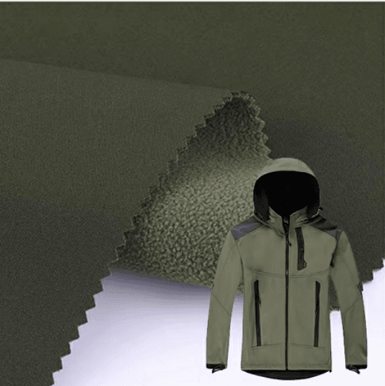 100D Stretch Bonding Polar Fleece With Tpu 3 Layer Waterproof Softshell For Jacket Mountaineering Fabric (1) 100D Stretch Bonding Polar Fleece With Tpu 3 Layer Waterproof Softshell For Jacket Mountaineering Fabric