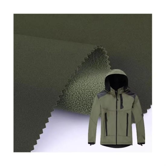 100D Stretch Bonding Polar Fleece With Tpu 3 Layer Waterproof Softshell For Jacket Mountaineering Fabric (2) 100D Stretch Bonding Polar Fleece With Tpu 3 Layer Waterproof Softshell For Jacket Mountaineering Fabric