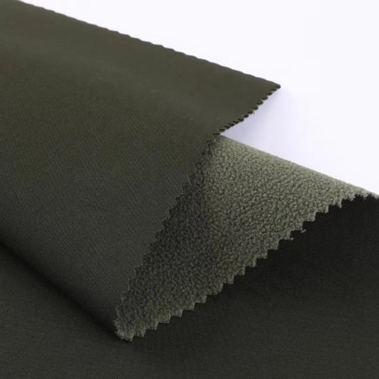 100D Stretch Bonding Polar Fleece With Tpu 3 Layer Waterproof Softshell For Jacket Mountaineering Fabric (5) 100D Stretch Bonding Polar Fleece With Tpu 3 Layer Waterproof Softshell For Jacket Mountaineering Fabric