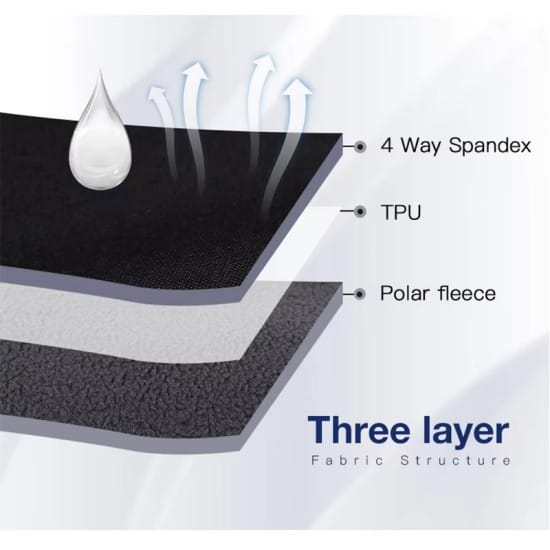 320gsm waterproof four way stretch 3 in 1 polar fleece tela para exterior tela softshell fabric (2) 320gsm waterproof four way stretch 3 in 1 polar fleece tela para exterior tela softshell fabric (1)