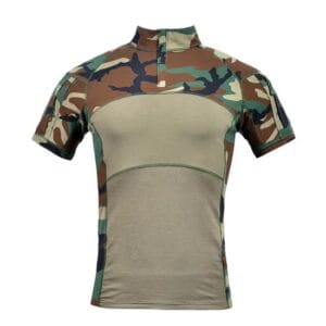 Cotton Woodland Camouflage Military T-Shirt (1)