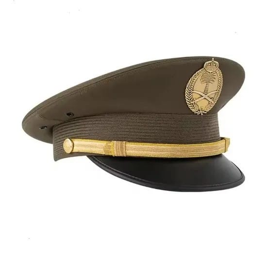Embroidery Army Military Peaked Cap with Brim (3) Embroidery Army Military Peaked Cap with Brim (3)
