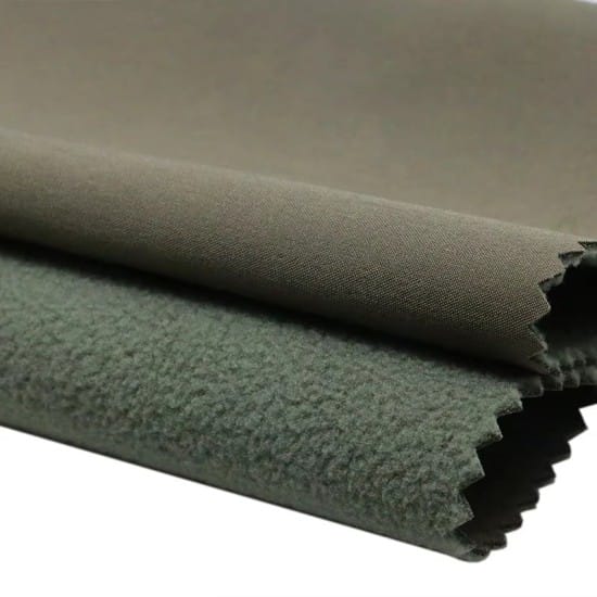 Factory Direct Four Way Stretch Fabric Spandex Waterproof Polyester Warm Fleece Soft Shell Fabric for Jacket (5) Factory Direct Four Way Stretch Fabric Spandex Waterproof Polyester Warm Fleece Soft Shell Fabric for Jacket (5)