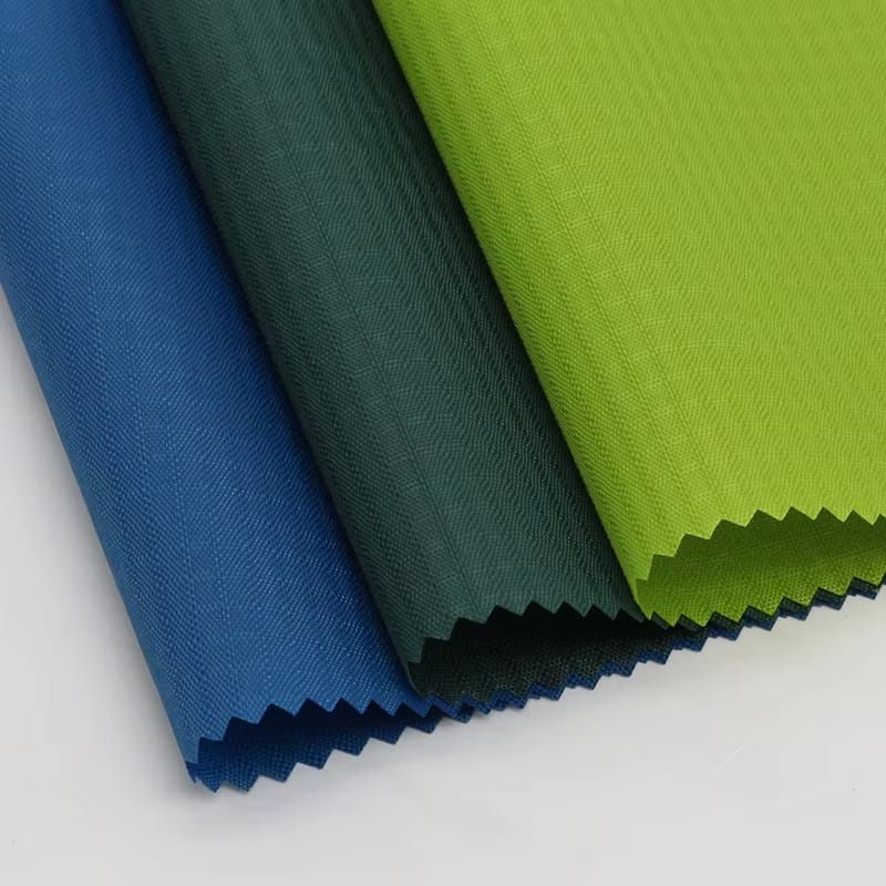 Nylon Ripstop Fabric 210D 0.4 Grid With PU Waterproof Fabrics Woven High Quality Hot Waterproof Material TL Curtain Weight 0.2mm Fabric For Workwear (4)