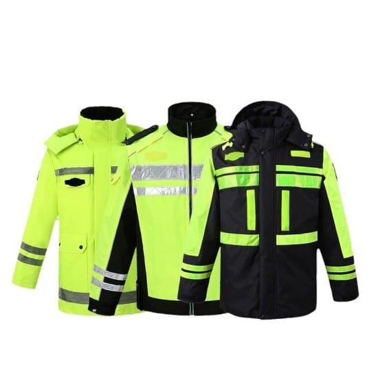 Police Reflective Raincoat (2)