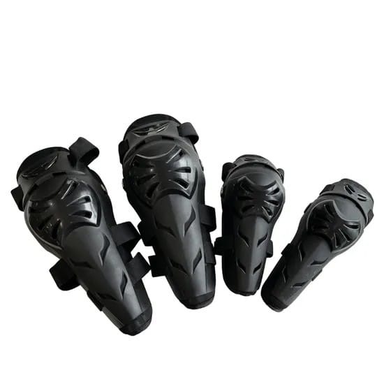Quality-Bendable-Elbow-and-Knee-Pads-with-Hook-and-Loops-for-Motor-Riders-Protection