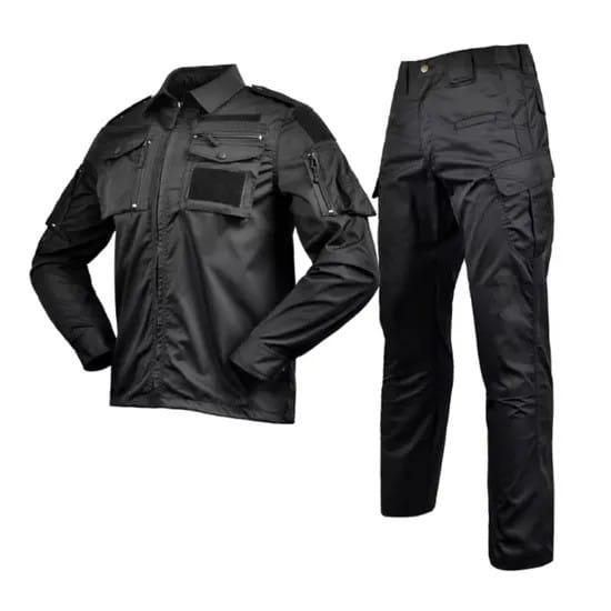 Security Work Wear Uniforms Sets Black Tactical Suit (1) Security Work Wear Uniforms Sets Black Tactical Suit (1)