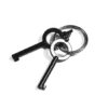 Xinxing OEM & ODM Police Carbon Steel Security Black Metal Handcuff Xinxing OEM & ODM Police Carbon Steel Security Black Metal Handcuff