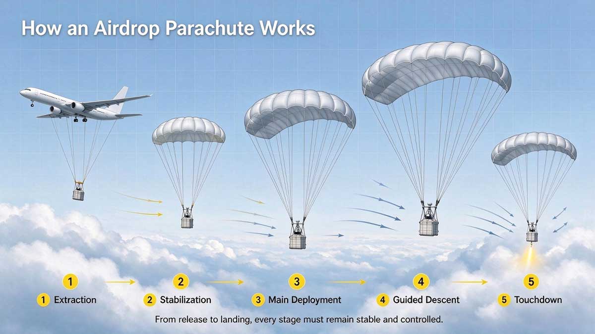 How Does an Airdrop Parachute Work